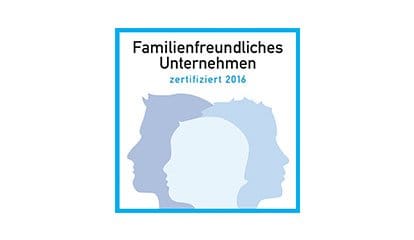 Familienfreundliches Unternehmen zertifiziert 2016